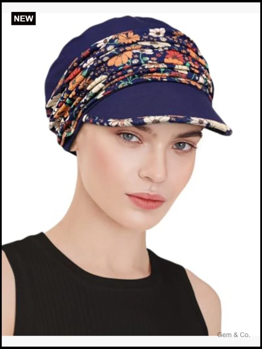 Chemo Headwear Newsboy Cap Viscose Hat for Women Summer Sun Protection